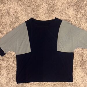 Born Primitive Black and Green 3/4 Sleeve Boxy Tee